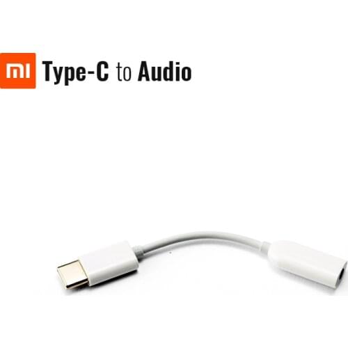 Original Xiaomi Type-C to AUDIO Converter Line Wire Adapter Cable Male-Female 90mm Length Mini Convenient TPE Safe Environmental