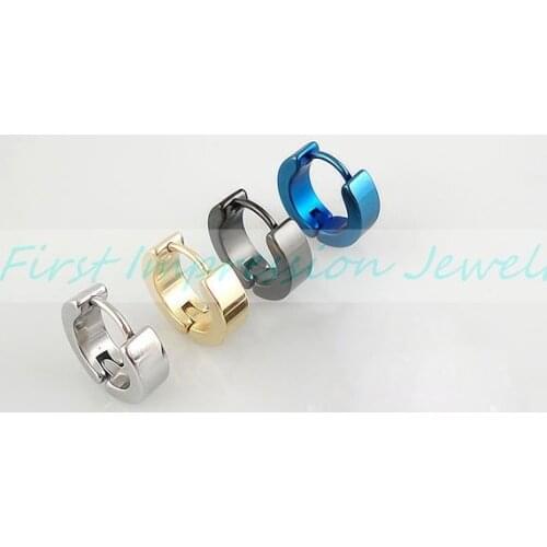 Wholesale Earring Ear Piercing Ear Nail Hot Sale fashion Jewelry Body piercing 50pair/lot Mixed Color 4mm