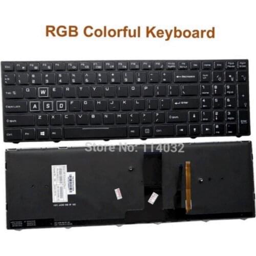 Replacement Backlit keyboards for Gigabyte Sabre 15 15-G Sabre 17 Series US English Laptop Keyboard 6-80-N85H0-011-1 CVM15F23