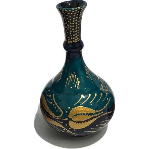Modern 20cmYeşil Color Gilt Tile Tears Vazo vase jarrón ваза vaso مزهرية