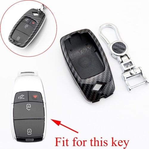 Smart Key Cover Fit For Benz E S Class W213 W222 S213 Carbon Fibe Key Holder Case Bag Fob Ring Shell Accessories Trim
