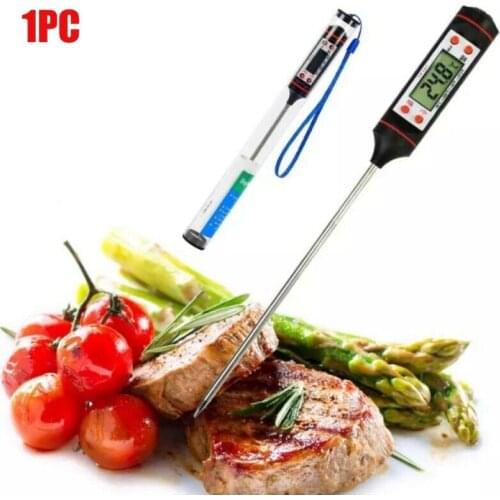 1pc Meat Thermometer Digital BBQ Thermometer Electronic Cooking Food Thermometer Probe Water Milk Kitchen Oven Thermometer Tools