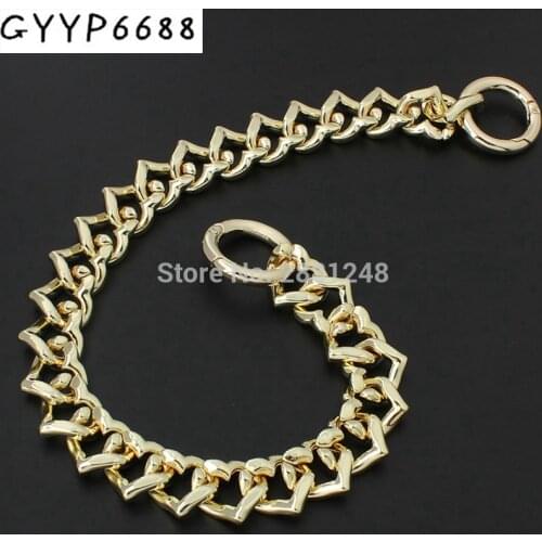 18mm new grade love Heart shape zinc alloy chain strap bag parts handles Accessory Factory Plating Wholesale handbag