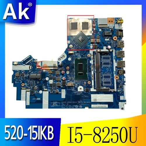 Akemy For Lenovo 520-15IKB Notebook Motherboard EG21 GE522 EZ511 EG721 NM-B452 CPU I5 8250U GPU 2GB DDR4 100% Test Work
