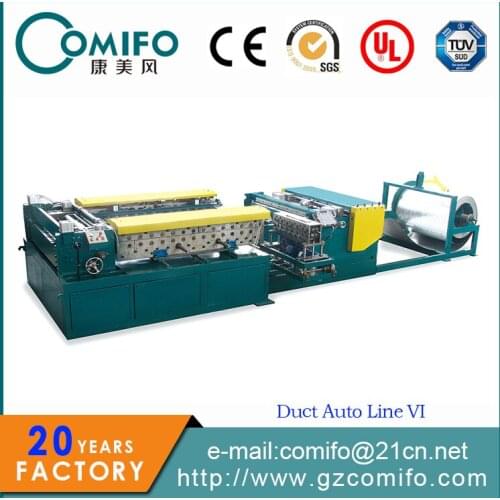 Auto duct line 6, duct machine, duct making machine