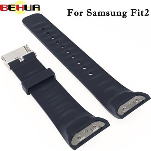 Fashion Watch Bands Luxury Silicone Watch Replacement Band Strap for Samsung Gear Fit 2 SM-R360 Sport Good Watch Straps BEHUA