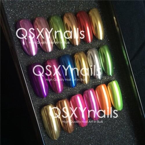 WHOLESALE 50g SUPER Chrome Mirror Powder Foil Pigment Shiny Nail Glitter Smooth Rubbing for Nail Art Gel Nail Polish