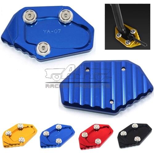 Side Stand Extension Pad Enlarge Kickstand Support Plate For Yamaha YZF R25 R3 ABS 2017 2018 YZFR25 YZFR3 YZF-R25 YZF-R3