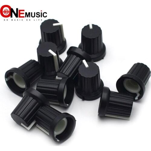 Black Guitar Pot and Amplifier Knobs AMP Volume Tone Control Speed Knobs for Guitar Bass