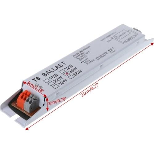 220-240V AC 36W Wide Voltage T8 Electronic Ballast Fluorescent Lamp Ballasts L69A