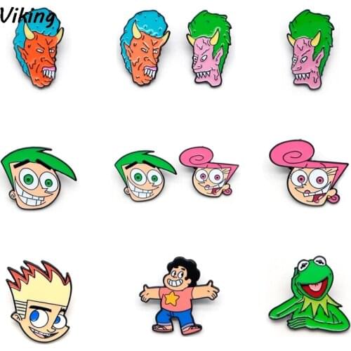 G1547 Cartoon Pin Funny Enamel Pin Collection Fashion Brooch for Friend Backpack Lapel Pin Badge Jewelry Gift