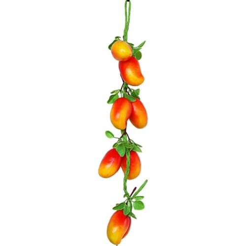 Simulation Mango Strings Artificial Fruit Vegetable Foam Model Farmhouse Hotel Decoration Photography Prop Hanging String