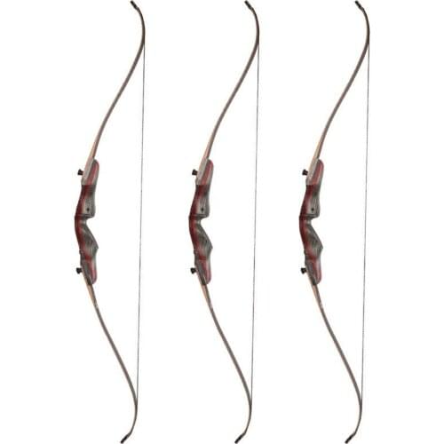 Hot Sale Archery Recurve Bow Mixed Color Riser Hunting Shooting Laminated Knock Down Recurve Bamboo Bow Target