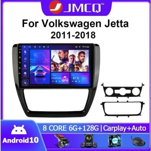 JMCQ Android 9.0 For Volkswagen VW Sagitar Jetta Bora 2011-2018 Car Radio Multimidia Video 2 din RDS GPS Navigaion Split Screen