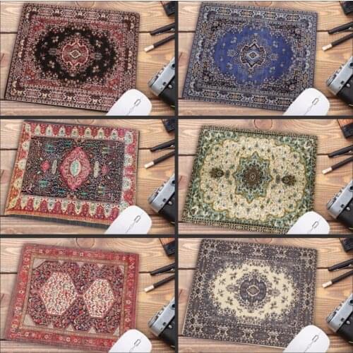 Mairuige Promotion Russia Persian Carpet Laptop Gaming Mice Mousepad Anime Cartoon Print Small Size Game Mouse Pad 22X18CM
