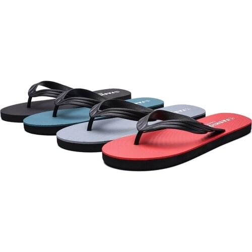 2021 New Arrival Summer Men Flip Flops High Quality Beach Sandals Anti-slip Zapatos Hombre Casual Soft Bottom Beach Shoes Cheap