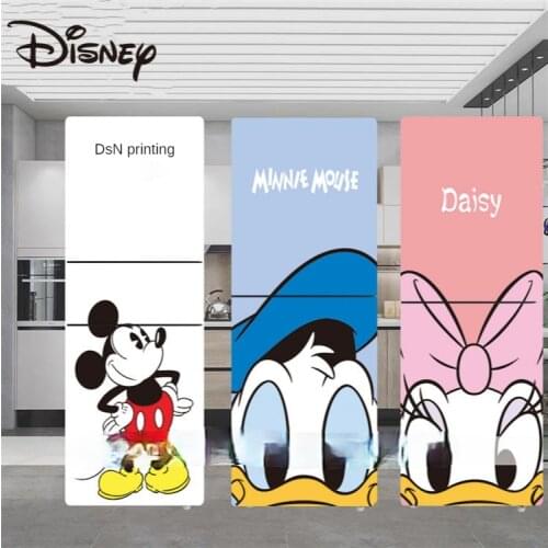 Disney Mickey Mouse Self-adhesive Waterproof Door Sticker Cartoon Wooden Door Elevator Creative Glass Wardrobe Bedroom Sticker