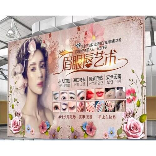 Beibehang brick wallpaper 3d Custom stickers wallpaper beauty Korean tattoo shop decorative mural wall 3D wallpaper wallpaper