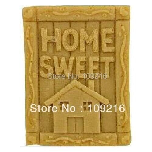 Wholesale!!! 1pcs HOME SWEET House (R0728) Silicone Handmade Soap Mold DIY Mold