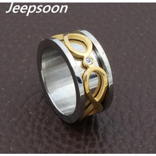 Wholesale Hot new stainless steel jewelry gold silver color ring for women and girl RBJDJQBD