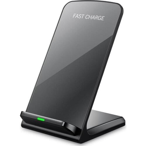 2 Coils Fast Wireless Charger Universal Qi Wireless Charging Stand for IPhone 8 X 11 Pro XR XS Max Samsung S10+ S8 + S9 Note 10