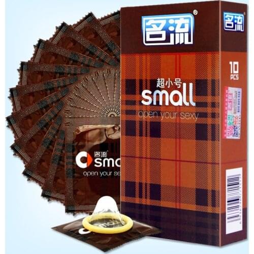 Mini 45mm Small Condoms For Men 10pcs/Lot Ultra-Thin Width penis sleeve Sex Products Tight Condones Sex Toys Preservativo