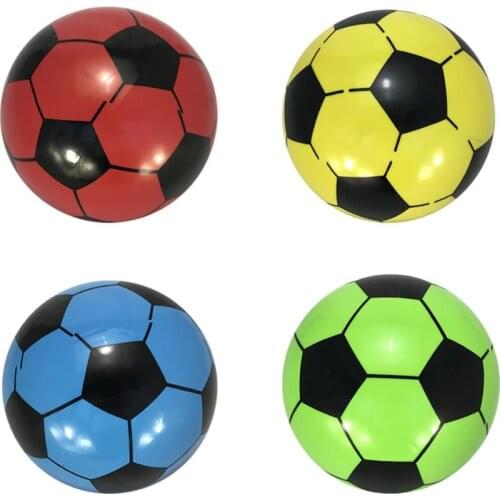 PVC Thicken Inflatable Soccer Ball Football Booucy Toddler Kids Educational Toy