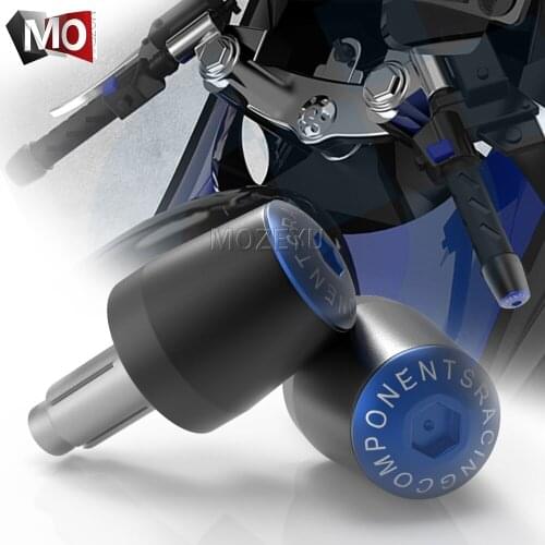 22MM Motorcycle Handlebar Grips Slider Cap Plug Hand Bar End For Kawasaki ZX 636R 6RR ZX6R NINJA 400R ZX10R BN125 J300 VERSYS