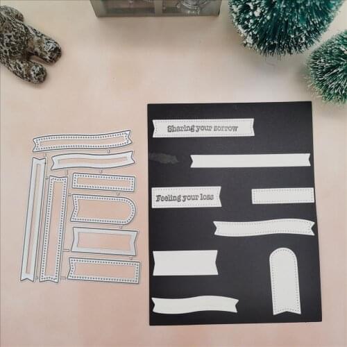 Label dies Metal Cutting Dies Stencils for DIY Scrapbooking photo album Decorative Embossing