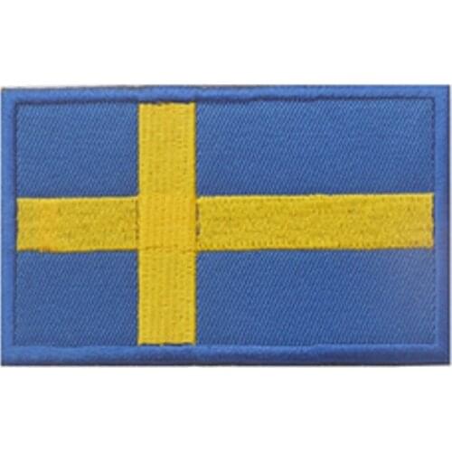 Sweden Flag Embroidery Patch Sweden Military Tactical Patches Clothing Backpack Caps