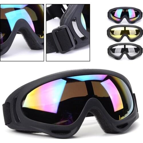 Anti-wind UV Snow Glasses Anti-Fog Goggles Double Lens Eyegoggles For Outdoor Skiing Snowboarding Cycling Eye Protector Unisex