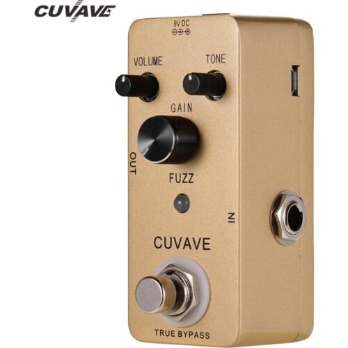 CUVAVE FUZZ Vintage Fuzz Guitar Effect Pedal Zinc Alloy Shell True Bypass guitar effect pedal guitar accessories guitar pedal