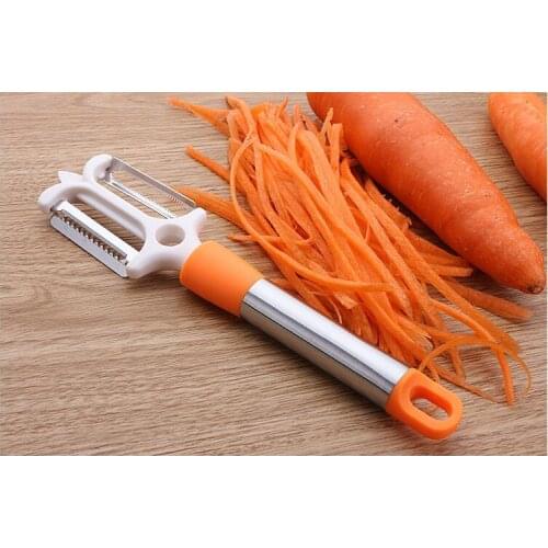 1PC 2 In 1 Multifunctional Stainless Steel Cheese Potato Grater Tools Chocolate Lemon Fruit Peeler Kitchen Gadgets KX 246