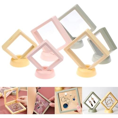 3D Floating Frame Shadow Box Picture Frame Jewellery Display Hypoxia Protection Jewellery Stone Presentation Case 1 Pcs