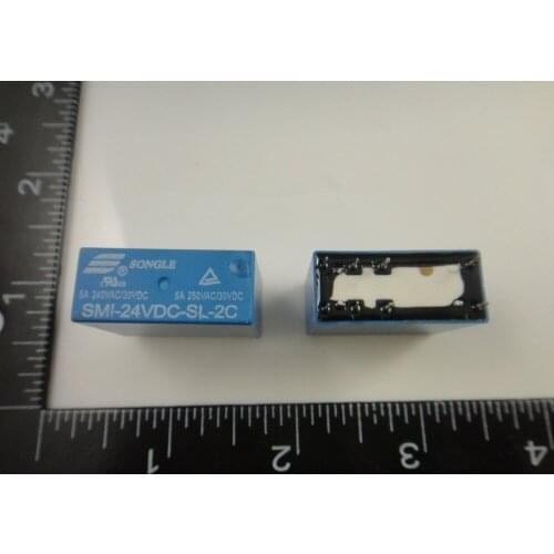 10pcs SMI-24VDC-SL-2C 2 group converted 8PIN Power Relay DC 24V 5A 250V