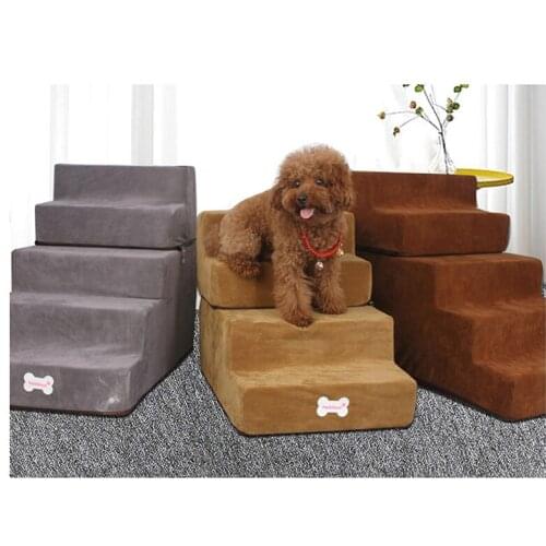 2pcs/lot Dog stairs pet ladder sponge steps small and medium sized dog on sofa bed ladder