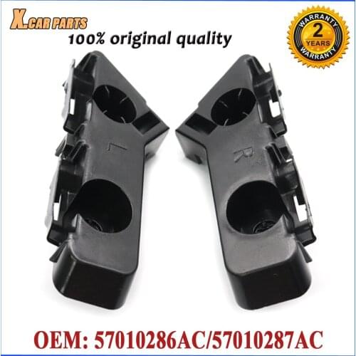 Car Side Front Left Right Bumper Bracket Retainer Support Set 57010286AC 57010287AC For Dodge Charger 2011-2014 3.6L 5.7L 6.4L