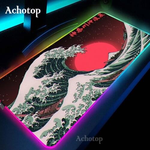 Large Size Mouse Pad Great Wave Off Art Mouse Pad 30x60cm Rubber PC Computer Gaming Mousepad Desk Mat Locking Edge for CS GO LOL