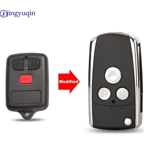 Jingyuqin Modified 3B Remote Key Shell Case For BYD F3 F3R Fob Replacement Keyless Entry Transmitter Control Car Key Blanks