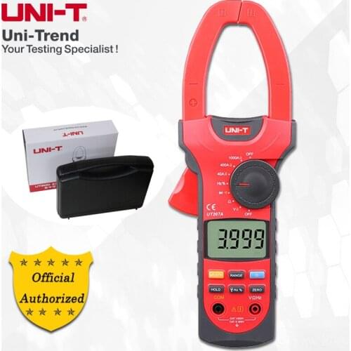 UNI-T UT207A/ UT208A/ UT209A 1000A Digital Clamp Meter; AC/DC Ammeter, Resistor/Capacitor/Frequency/Temperature Test
