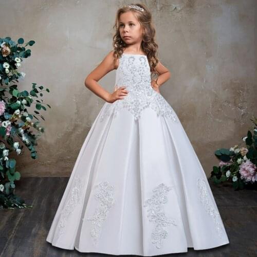 2021 Summer Embroidery Pageant Dress Kids Dresses For Girls Children Costumes Princess Party Evening Dress Elegant 14 10 12 Year