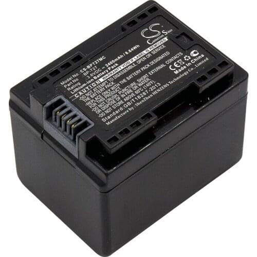 Cameron Sino Camera Replacement Li-ion Battery 2400mAh For BP-727 Samsung IXIA HF R306, LEGRIA Free Tools