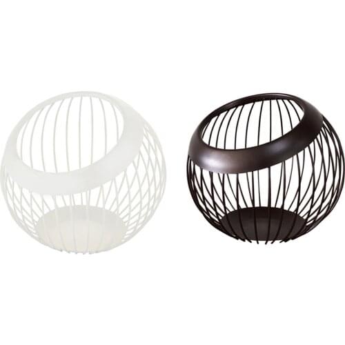 Nordic Style Fruit Basket, Minimalist Metal Iron Fruit Bowls Vegetable Storage Basket Table Dining Decoration