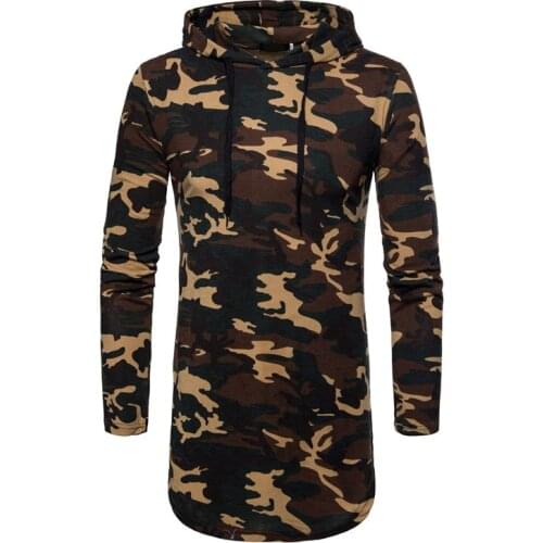 HOT 2021 Outdoor Spring/summer outfit men long camouflage hooded camping hiking long-sleeved top men\s fleece jacket