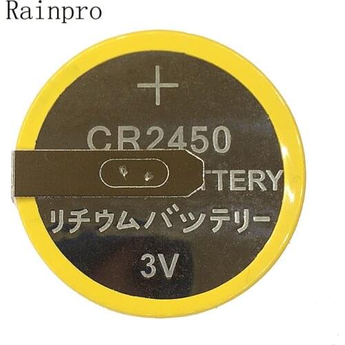 Rainpro 10PCS/LOT CR2450 3V with welding feet Button lithium battery for Rice Cooker