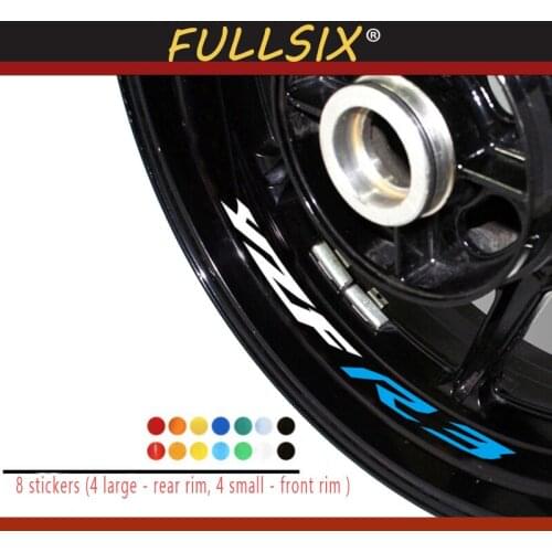 Motorcycle Styling Wheel Tire logo creative rim inner side decals Decorative sticker suitable for YAMAHA YZFR3 yzf r3