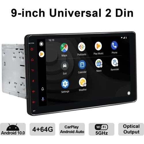 Universal New Product JOYING 9" Auto 2 Din Car Radio HD1280*720 Carplay 4G Tape Recorder Head Unit Gps Navigation Android Golf 7