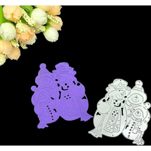 Julyarts Scrapbooking Cutting Dies Metal Christmas Winter Snowman DIY Embossing Frame Template Punch Fustelle