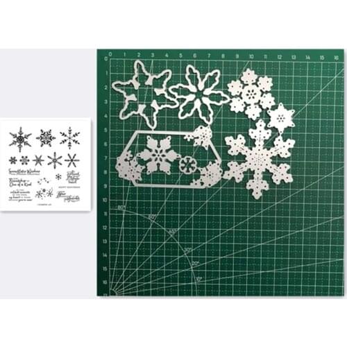 Snowflake Metal Cutting Dies and Stamps Stencils For DIY Scrapbooking Photo Album Decor Die Cut Embossing Paper Card