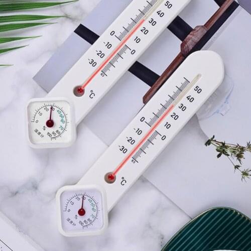 Wall Mounted Indoor Temperature Humidity Gauge Meter Measure Tool Digital Vertical Thermometer Hygrometer For Sauna Room